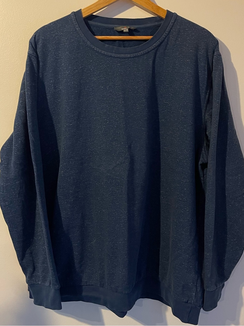 Mountain Ridge Navy Blue Heathered Fleece Crewneck Sweatshirt XL